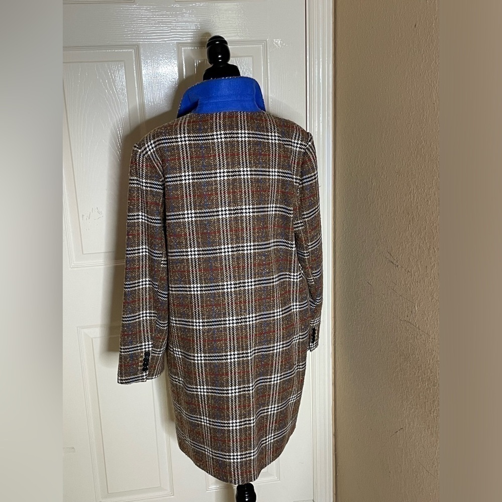 Court & Rowe Womens Car Coat Topper Jacket Front Button Tweed Plaid Cute XL‌‌‌‍‍ - Picture 5 of 10